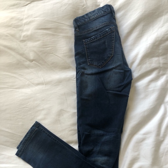 BLANKNYC Dark Blue Distressed Skinny Jean - Picture 2 of 3